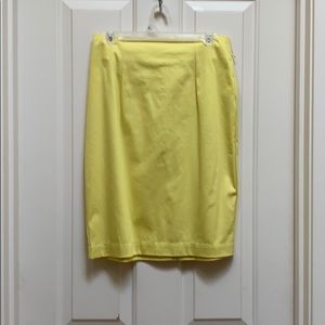 Yellow summer skirt